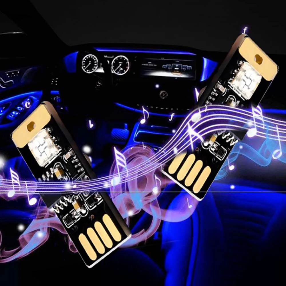 Интеллектуальное голосовое сенсорное управление автомобильные USB светодиодные