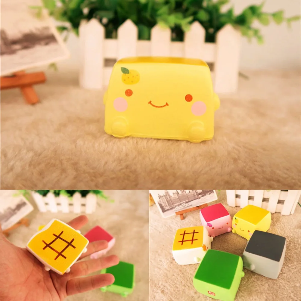 1PC cute soft expression fun toy Japanese tofu hobby anti-stress relief ball autism mood vent compression Z110 | Игрушки и хобби