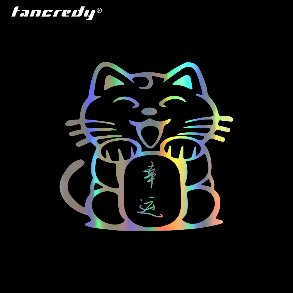 Tancredy 12*6 см Lucky Cat наклейки для автомобиля и надписи Автомобильная наклейка на