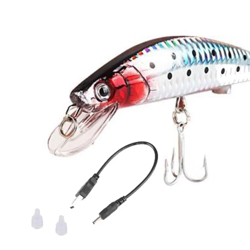 Похожая на настоящую рыбалка Swimbait светодиодный светильник USB Перезаряжаемые