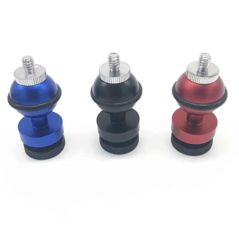 1 inch diving light ball Head with 1/4 to 3/8 female digital camera stud hole for gopro camcoders dslr underwater photography |