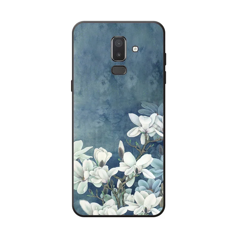 Чехол для samsung Galaxy j8 2018 силиконовая Мягкая задняя крышка из ТПУ с драгоценными