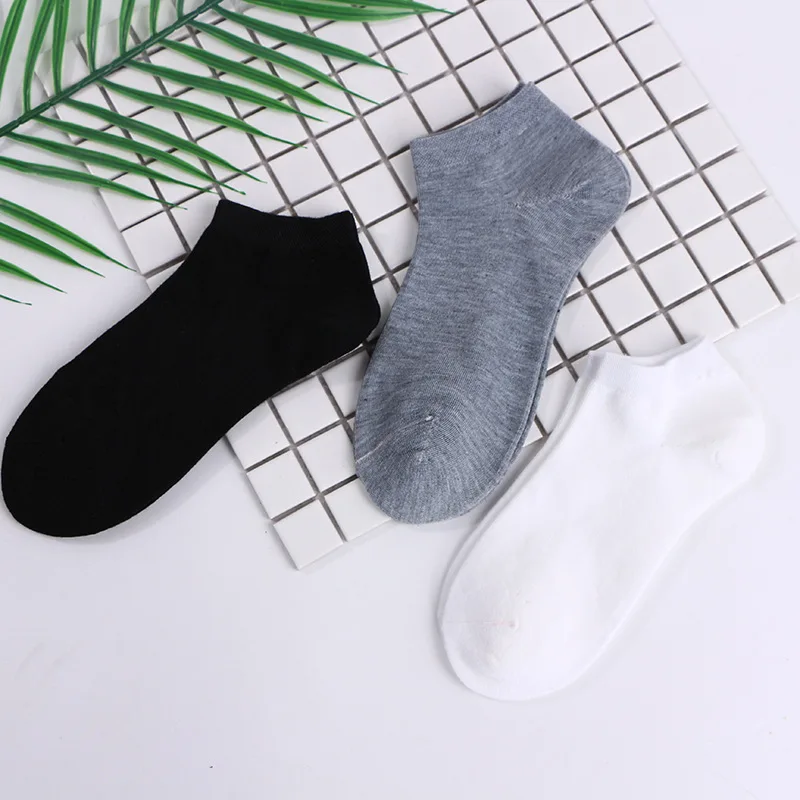 5 пар/Лот женские хлопковые носки черные белые повседневные дезодорированные