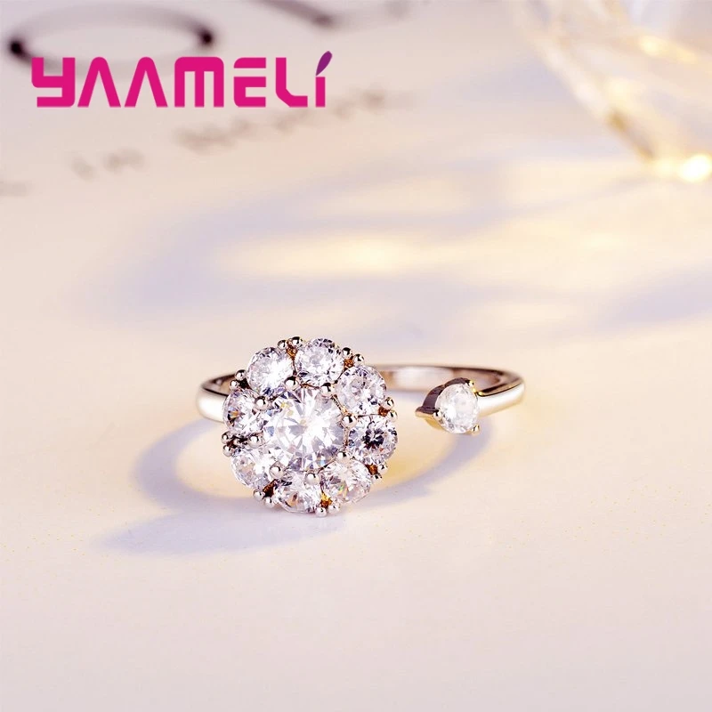 Белое большое Спортивное кольцо в стиле панк для пары открытое серебряное