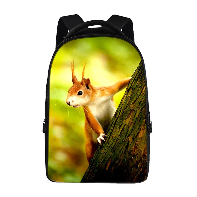 Рюкзаки для подростков с принтом белки модные школьные ранцы начальной школы