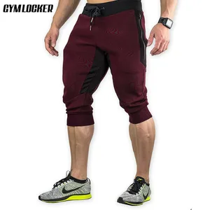 Мужские хлопковые шорты GYMLOCKER, повседневные эластичные шорты-бермуды, для лета, 2018