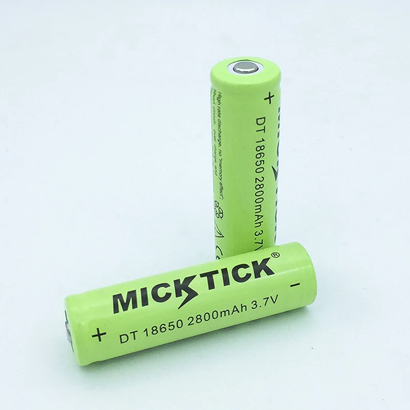 2 шт. 18650 3 7 V 2800mAh батареи литий ионный перезаряжаемый фонарик + 16340 14500 AA AAA
