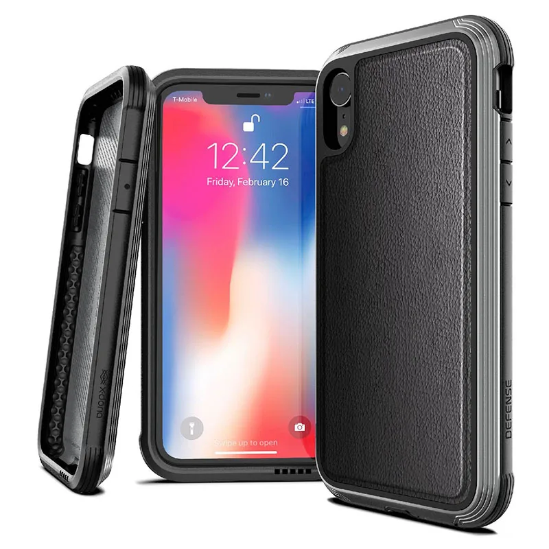 X-Doria Defense Lux чехол для телефона для iPhone X, XR, XS, Max, военный класс, протестированный на падение, анодированный алюминиевый чехол для iPhone XS Max