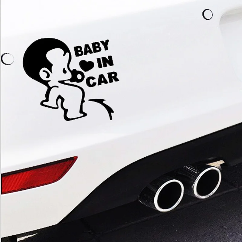 Baby In Car Male Cute Funny Cartoon Character Alarm |