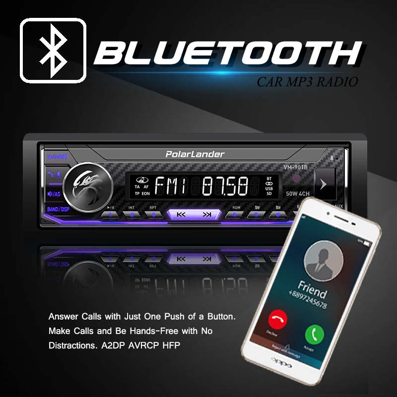 Съемный Siri помощник автомобиля Радио 1 Din RDS миллионов цветов Bluetooth AM/FM/USB/SD