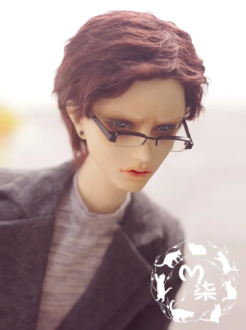 M7 bjd парик из мохера морковный блонд короткий 8 9 дюймов 7 6 1/3 1/4 1/6 SD MSD YOSD|doll wig|wig