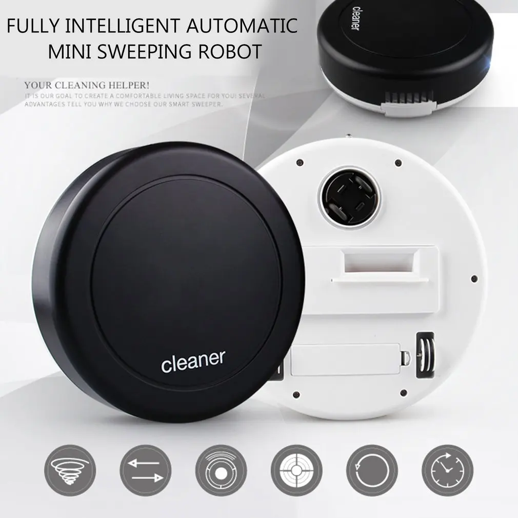 Rechargeable Clean Robot Automatic Auto Cleaner Vacuum Floor Steering Cleaning Intelligent Smart Dust Dirt Sweeping Noiseless | Бытовая
