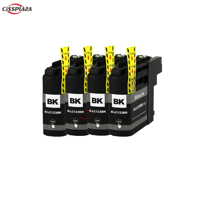CISSPLAZA 4 цвета чернильный картридж для brother LC121 LC123 LC125 LC127 LC129 DCP-J132W/J152W J172 J552 J752 J4110 J6520