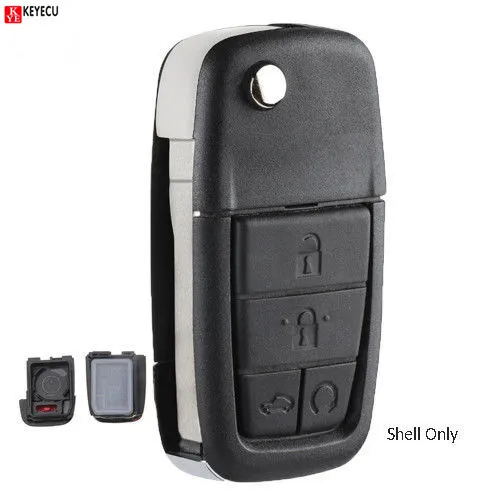 Keyecu Новый Сменный Чехол для дистанционного ключа Fob 4 кнопки + паника Pontiac G8 2008-2009 |