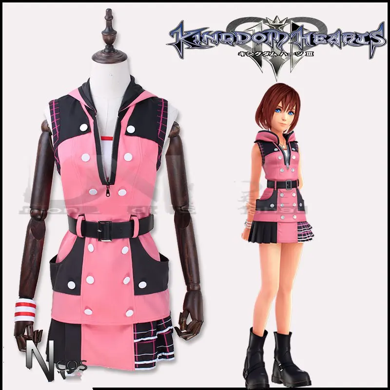 

Kingdom Hearts III Costume Kairi Cosplay Costume Outfit Combat Women Halloween Carnival Cosplay Costume Adult Suit