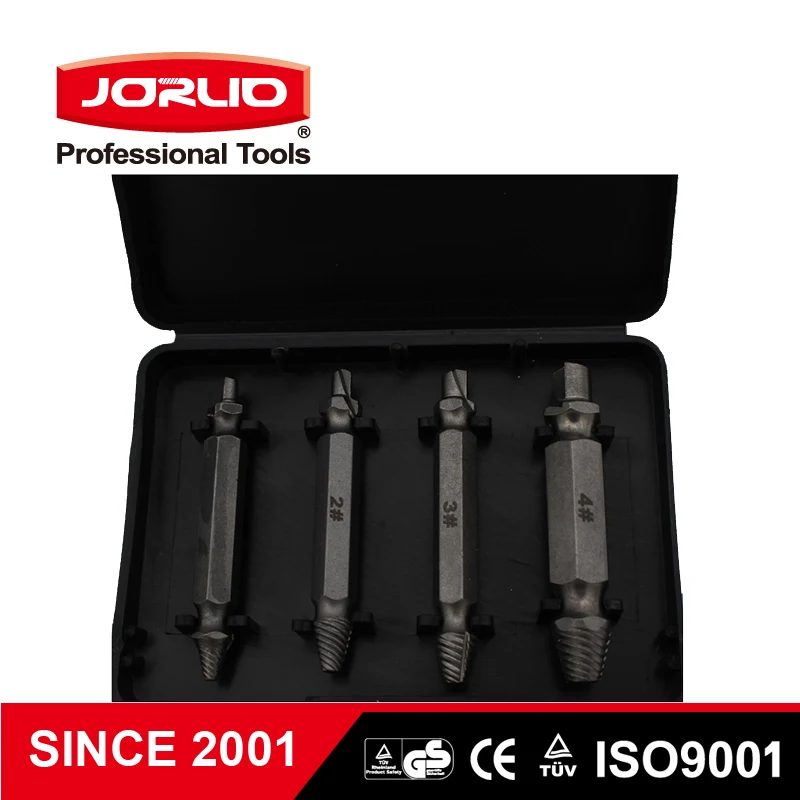 

4PCS Broken Damaged Bolt Remover Speed Out Screw Extractor Drill Bit Set