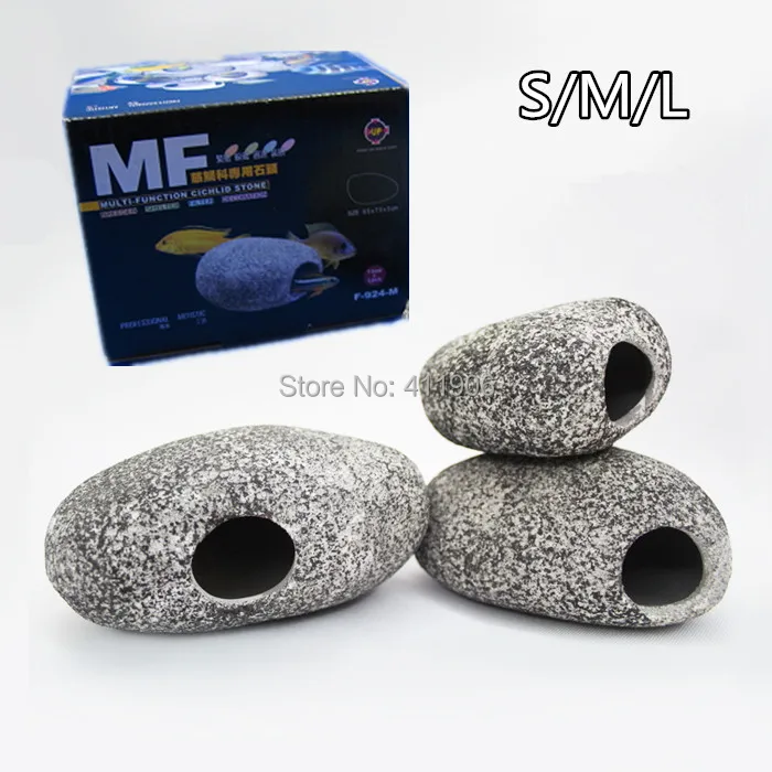 Многофункциональный керамический аквариумный камень Cichlid (S/M/L) каменные пещеры