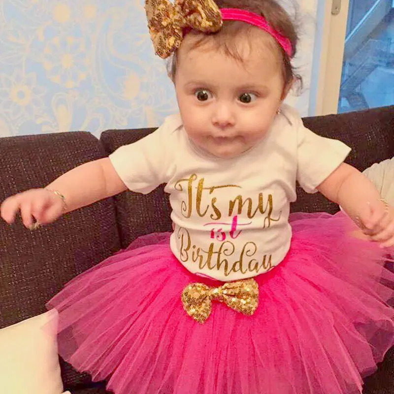 6 месяцев пачка для маленьких девочек наряд на день рождения комплект одежды