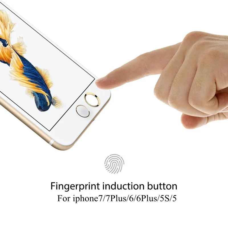 2 шт. наклейки для iphone 6 7 8 plus на кнопки дома наклейка &quotяблоко&quot 6S 5 5S 5C SE