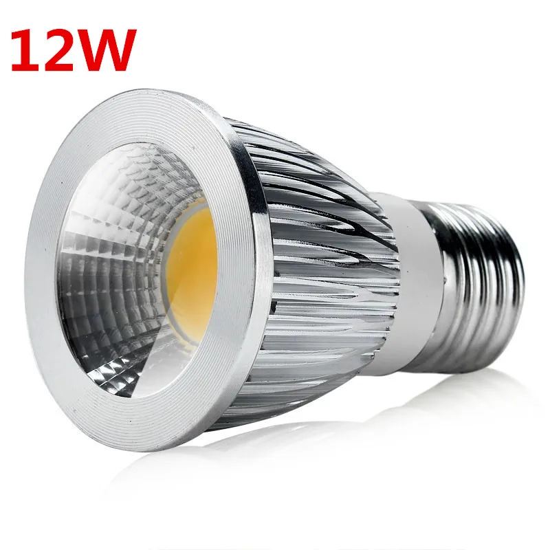 1 шт. E27 регулируемый COB 9W12W 15w AC110V 220V светодиодный cob светильник высокой мощности