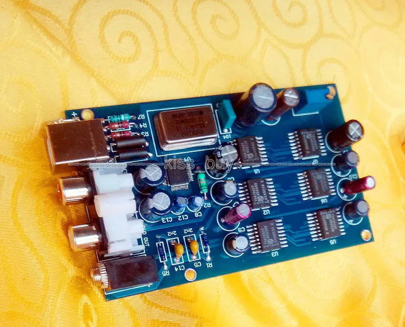 Hi Fi 6X TDA1543 параллельный звуковой декодер DAC PC USB внешняя звуковая карта|card kit|card