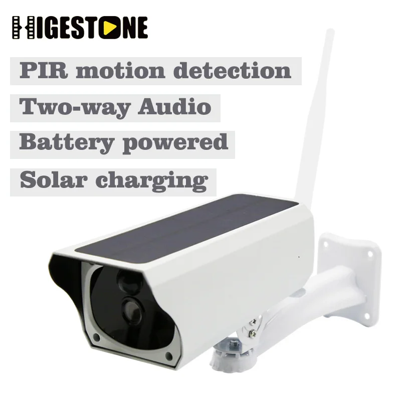 Higestone 1080P ip-камера на солнечной батарейке 2.0MP беспроводная Wi-Fi камера