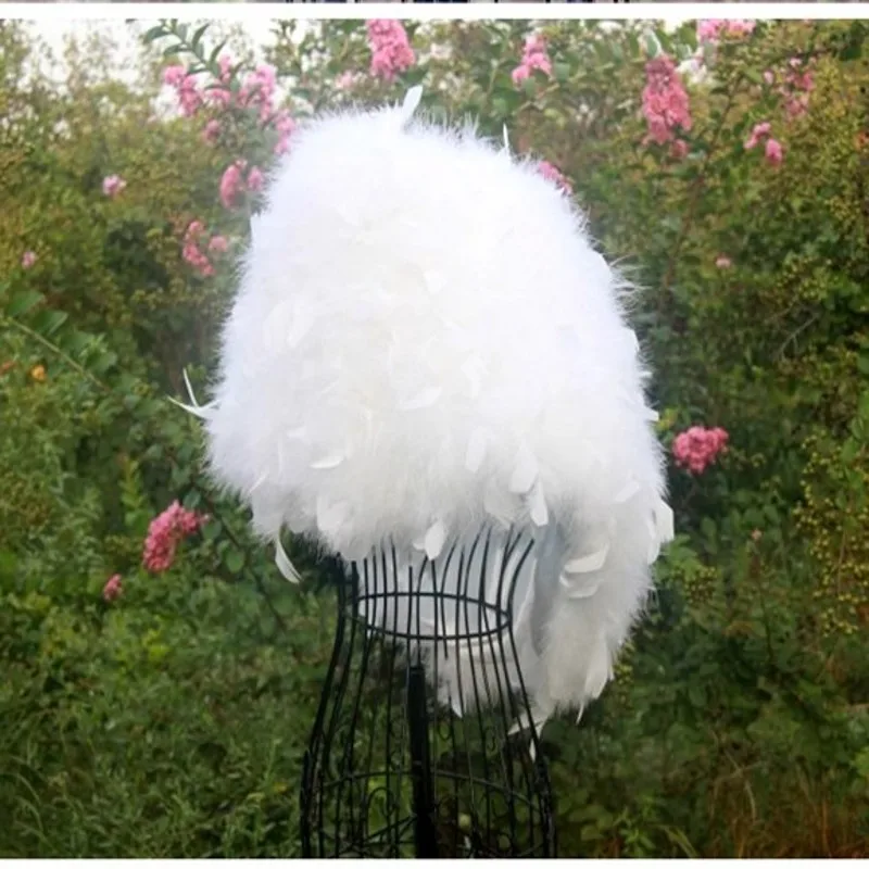 

free shipping 100% real fur 2017 ostrich feather cape fur the bride wedding shawls winter women dress coat quality goods
