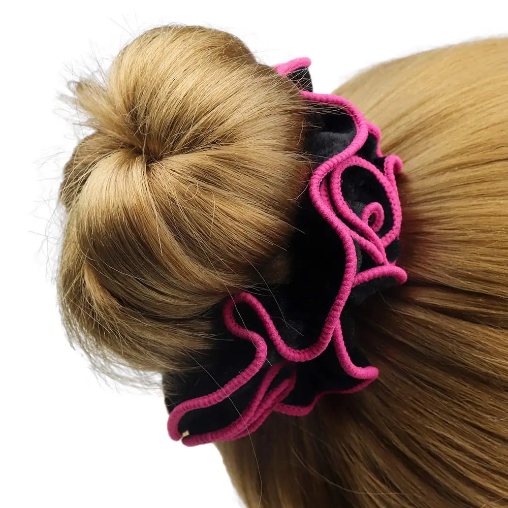 1 шт. новые женские золотые бархатные цветочные резинки для волос головной убор