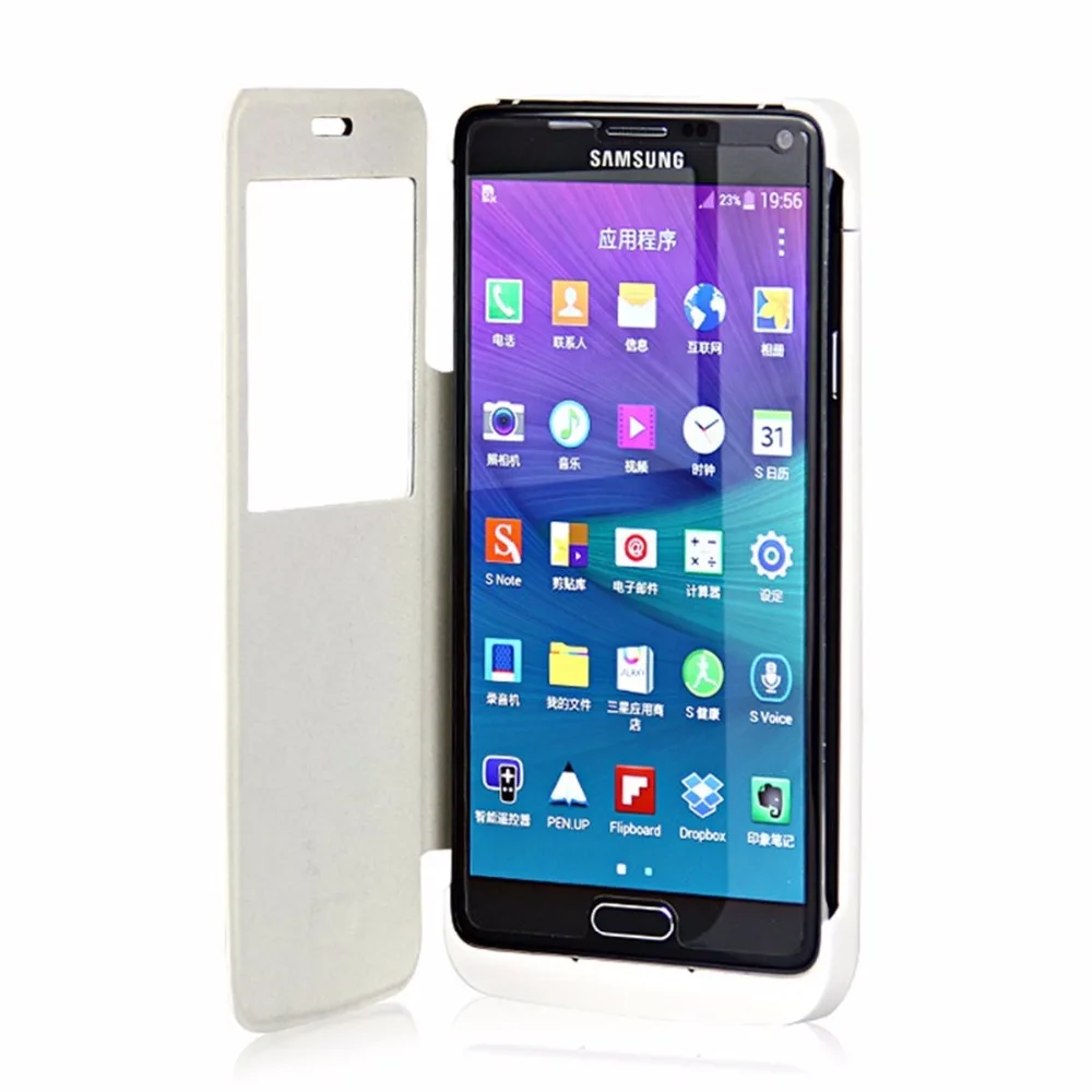Новинка 2018 зарядное устройство для samsung Galaxy Note4 N9100 4800 мА/ч защитный чехол с