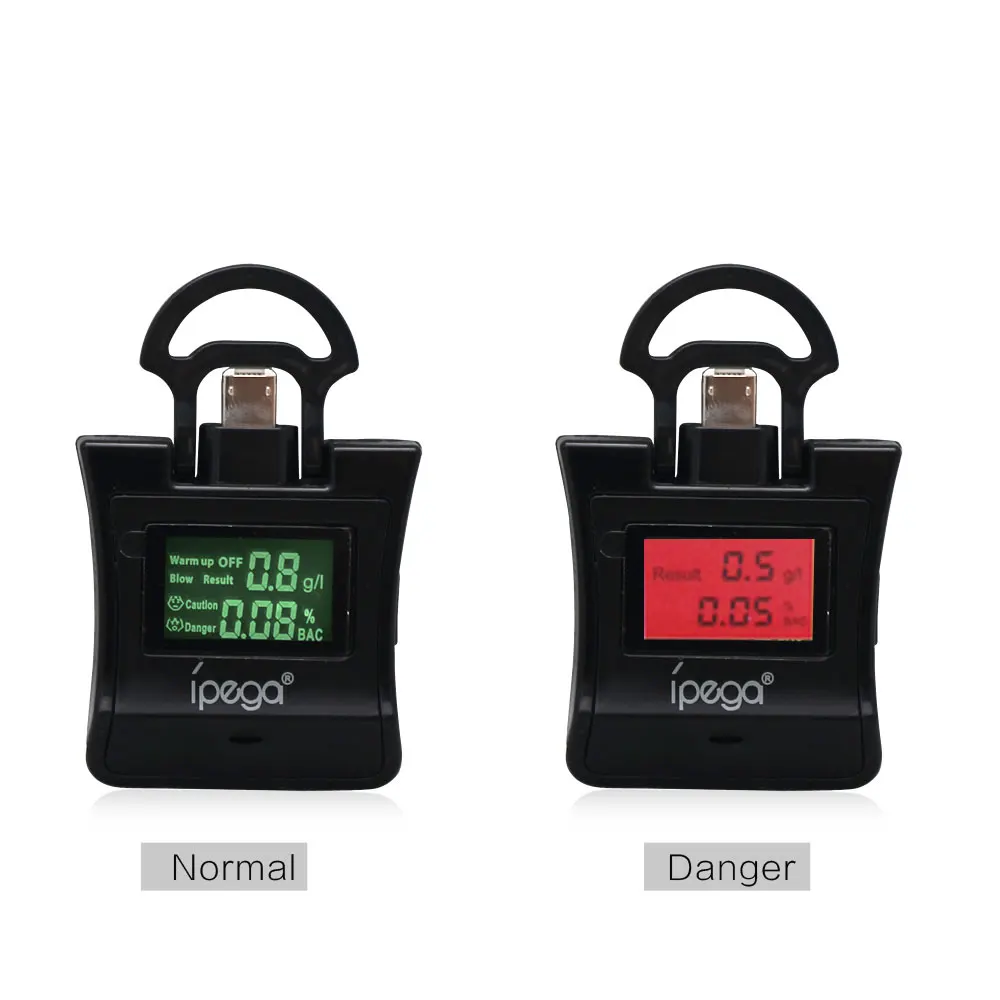IPega ЖК цифровой тестер дыхания спирта анализатор Алкотестер с оповещением для