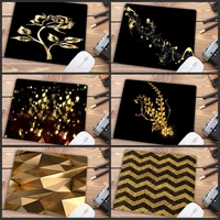 mairuige big promotion black and gold mousepad decorate your desk at home and office desk gming mouse pad size 22x18x0 2cm