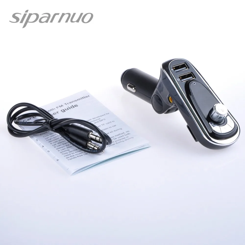 Siparnuo фм модулятор12 24 В автомобильный fm трансмиттер Bluetooth передатчик MP3 Silver FM