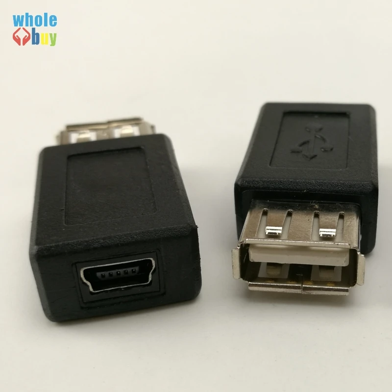 500 шт./лот горячая Распродажа черный Usb A 2 0 разъем мама к Мини B 5-контактный