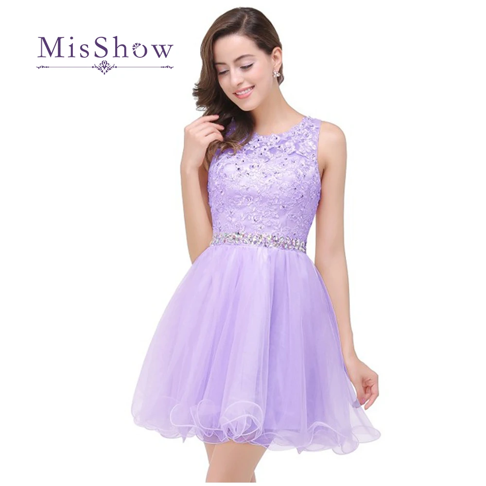 Недорогое ТРАПЕЦИЕВИДНОЕ Короткое платье мини с кружевной аппликацией расшитое