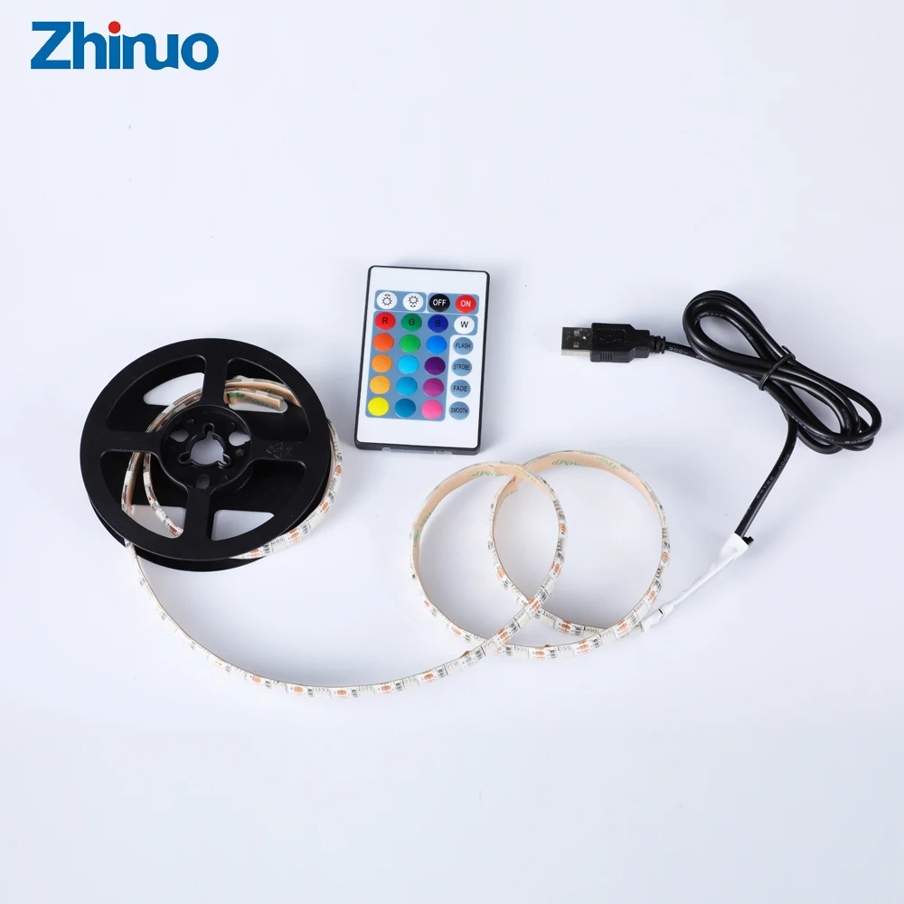 Светодиодная лента ZHINUO USB 5 в RGB светильник SMD 5050 подсветка ленты лампа для
