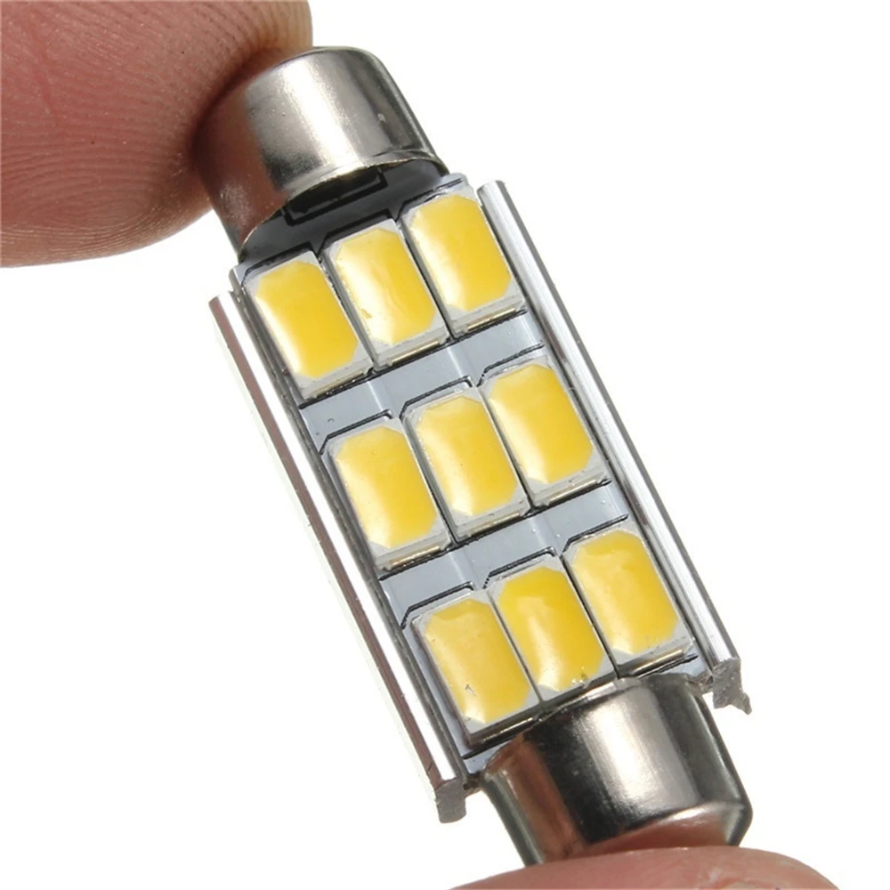QCDIN 2 шт. 3 5 Вт 42 мм 5630 SMD 9 СВЕТОДИОДНЫЙ Автомобильный Интерьер Чтение карт двери