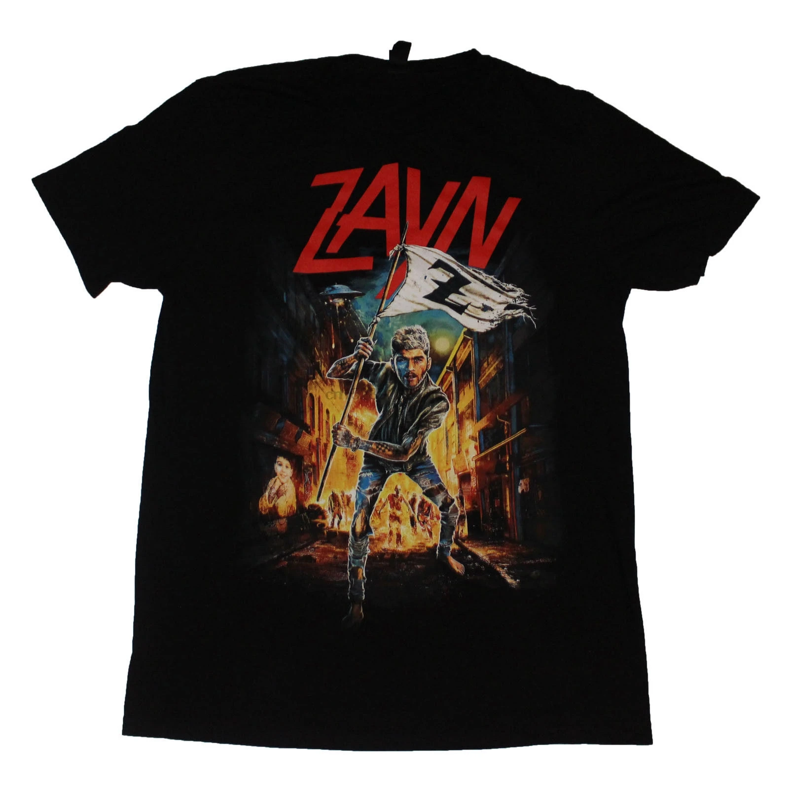 L Black Zayn Malik рубашка зомби 1 One Direction Band Apocalyptic футболка хлопковая футболка с короткими рукавами для концерта Топ Футболка размера плюс