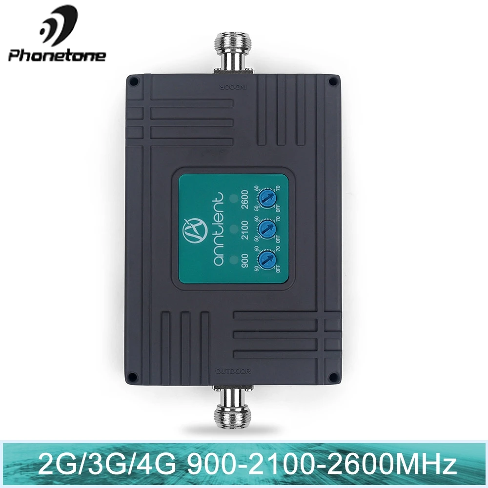 Трехдиапазонный ретранслятор ALC Smart mini GSM 900 + WCDMA 2100 LTE 2600 МГц Усилитель сотового