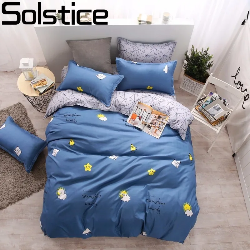 Solstice Textile пасторальный цветочный мультяшный стиль комплект постельного белья