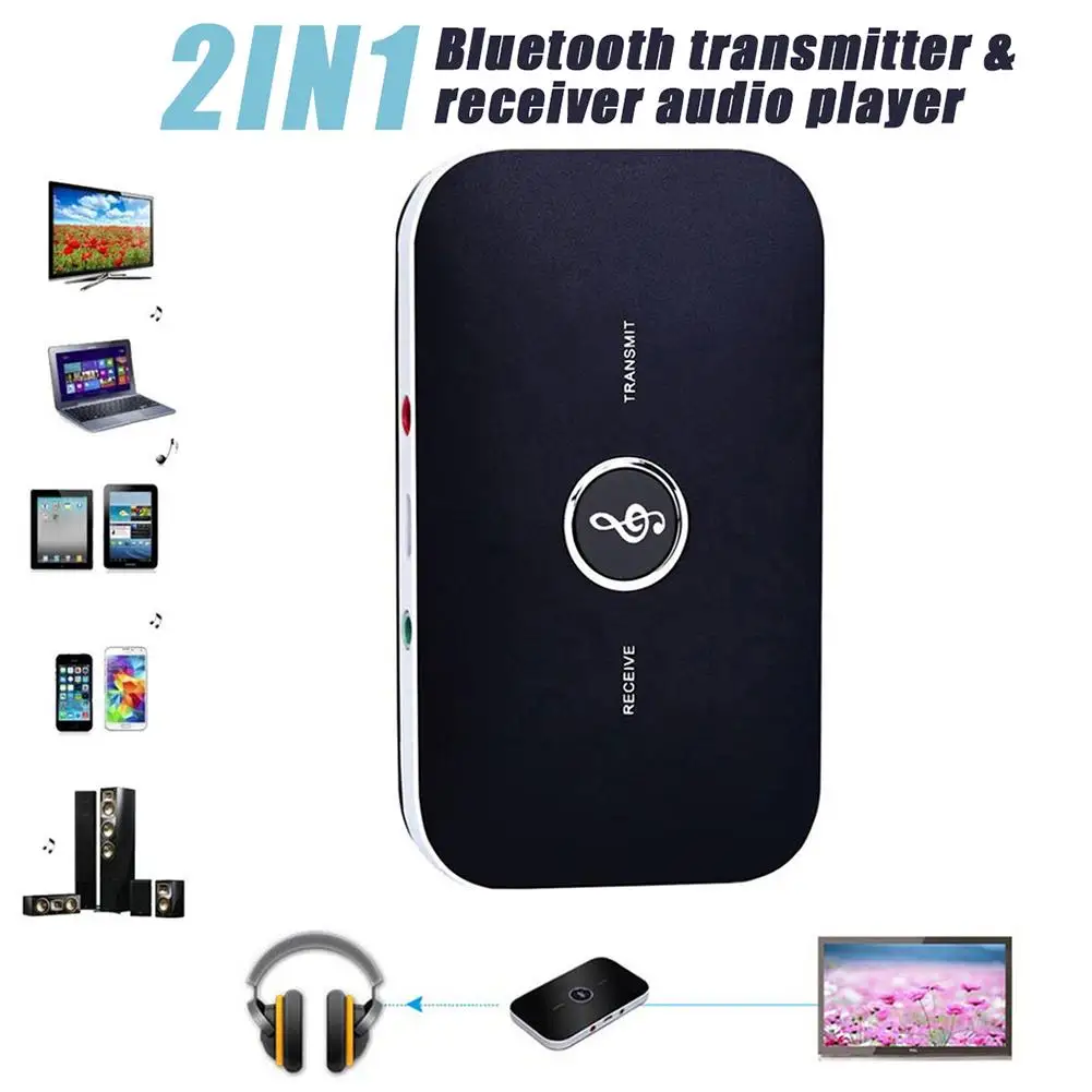 2 в 1 Bluetooth 4 передатчик приемник беспроводной A2DP аудио адаптер Aux 3 5 мм плеер для
