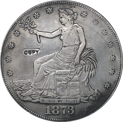 

Копия монеты 1873-S Trade Dollar