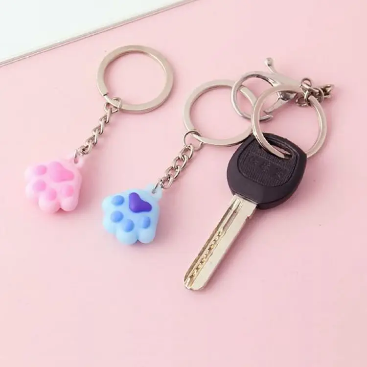 2019 милые украшения в виде мультяшных животных Кошачий коготь брелок Корейском