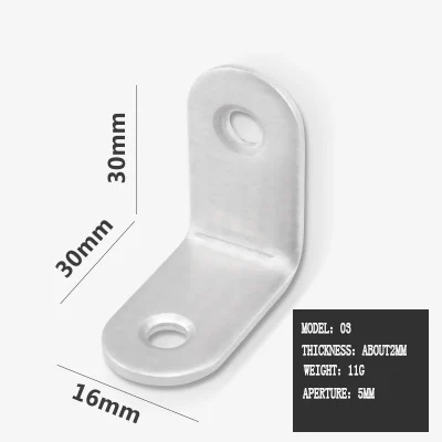 Утолщенный угол из нержавеющей стали код 90 градусов L Тип фиксированный железный