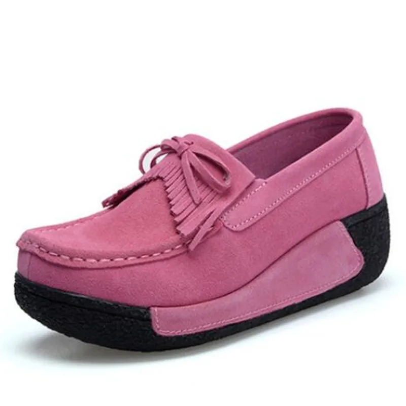 

Новинка; женские мокасины без застежки с кисточками; женская повседневная обувь; женские лоферы на плоской платформе; Женские Элегантные за...