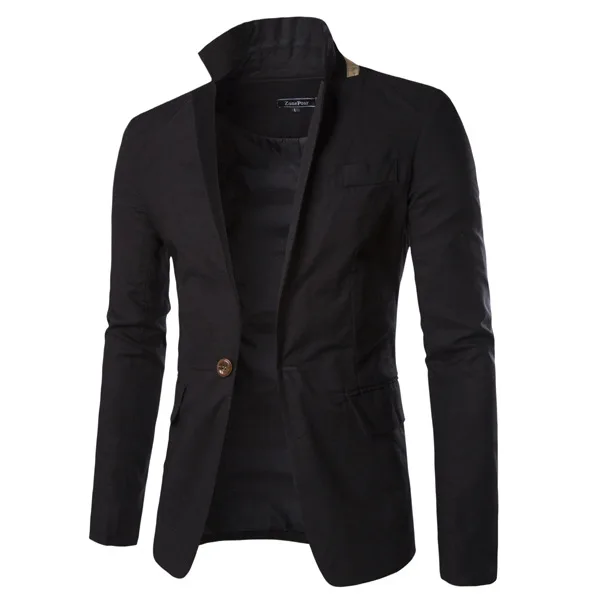 Contrast color small suit leisure suit