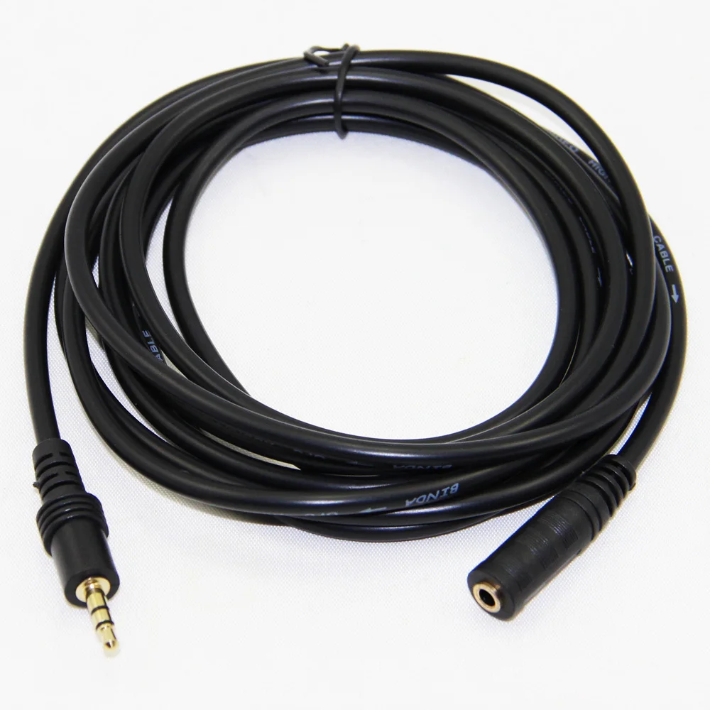Позолоченный 3 5 мм аудио удлинитель kabel папа к женскому M/F кабель для наушников