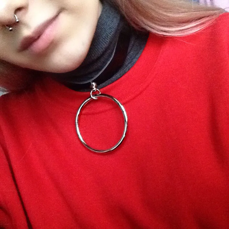 Женское Ожерелье чокер ручной работы в готическом стиле|collar necklace|leather chokerpunk gothic |