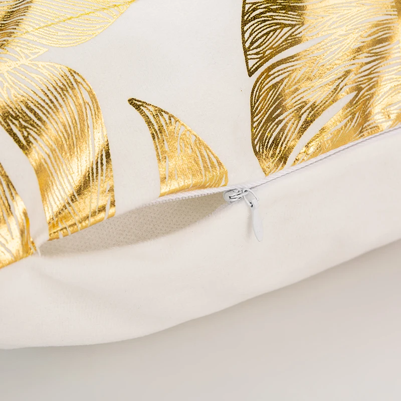 RULDGEE Gold Pillow Case Black And White Golden Painted Pillowcase Decorative Christmas Cushion Cover For Sofa Case Pillows