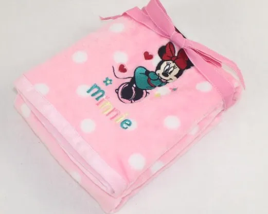 Disney мультфильм Минни Микки Маус Зима утолщаются ягнята одеяло s дети фланель для мальчиков и девочек офисные автомобили пледы одеяла