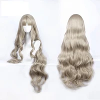 darling in the franxx code 556 kokoro cosplay wig long wavy curly synthetic hair wig cap